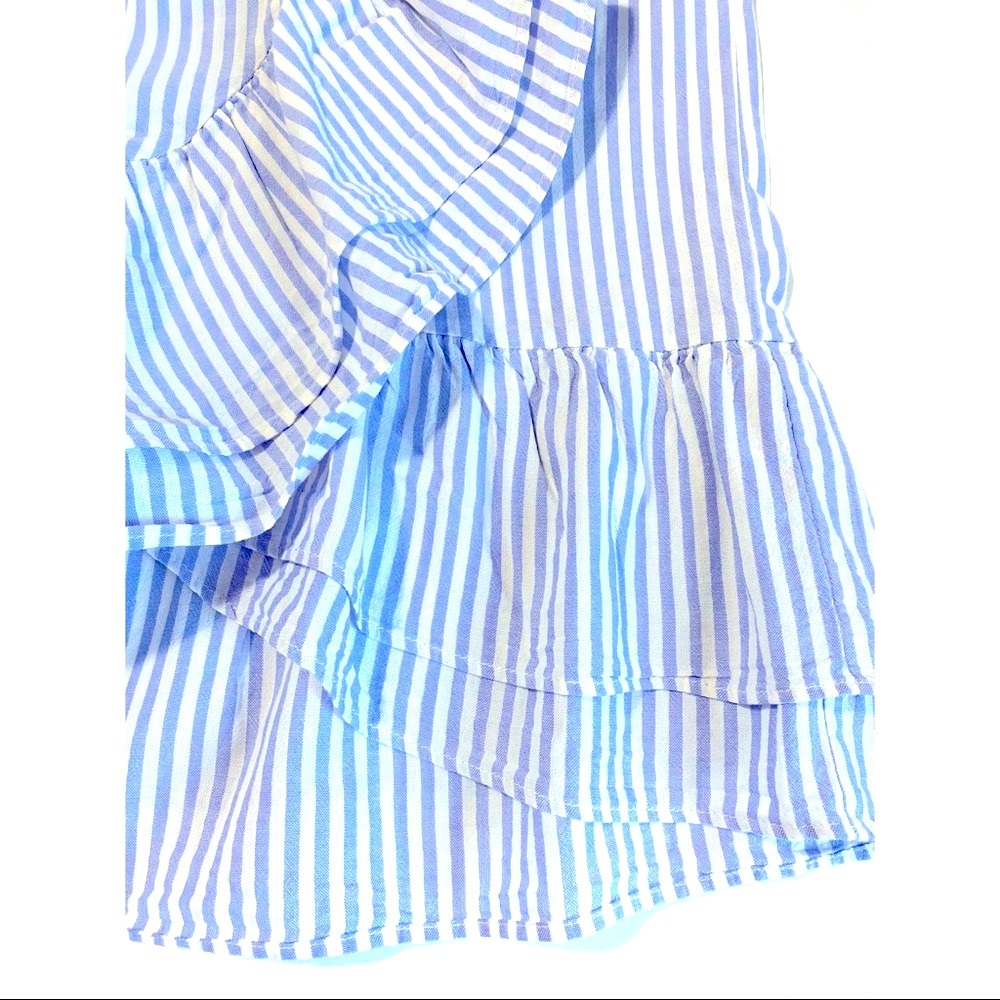 GAP Blue White Stripe Wrap Skirt NWOT - Picture 7 of 10